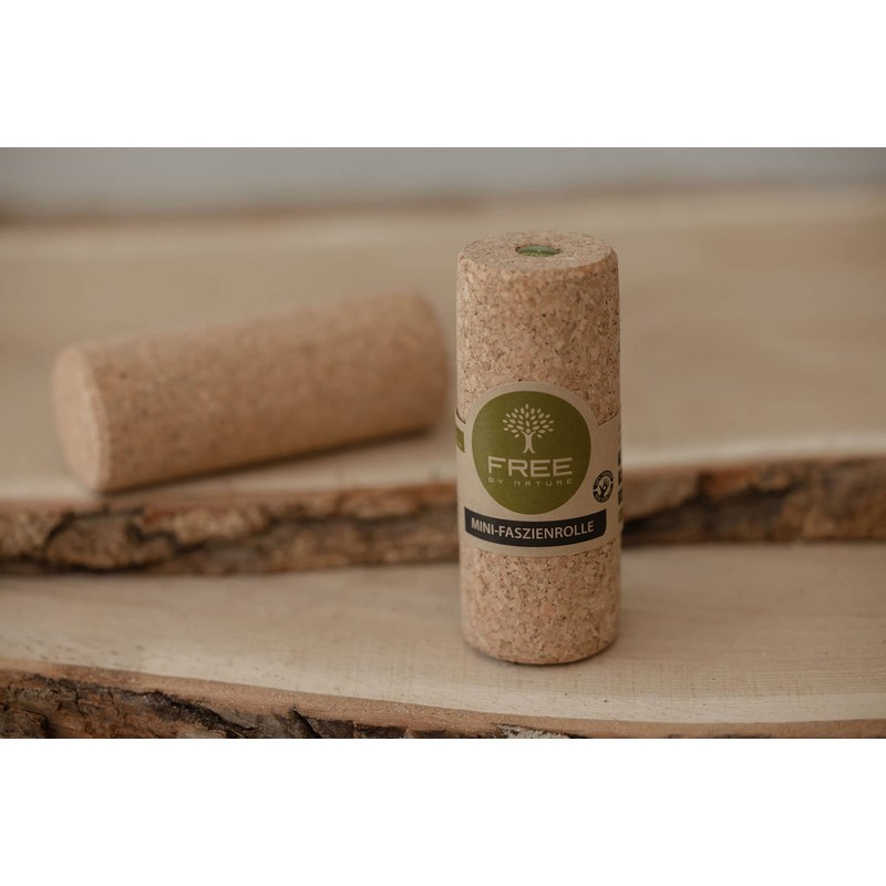 Free by Nature Mini Fascia Roller Made of 100% Cork