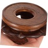 Mobestech Indoor Display Stand for Vases Decor Rustic Wood Base