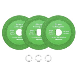 HARFINGTON 3 Pack Glass Cutting Disc 4Inch for Angle Grinder Diamond Cutting Disc Ultra-Thin Saw Blade Wheel with 4/5" Arbor for Cutting Grinding Jade Crystal Tile Ceramic