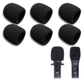 Microphone Sponge, Windproof, Microphone Sponge, Windproof Cover, Windscreen, Microphone Windshield, Sponge Cover, Repeated Usable, Noise Prevention, Dustproof, 2.9 x 2.4 x 2.4 inches (7.3 x 6 x 6