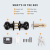 KNOBWELL 2 Pack Bedroom Door Locks, Exterior Locks with Key,