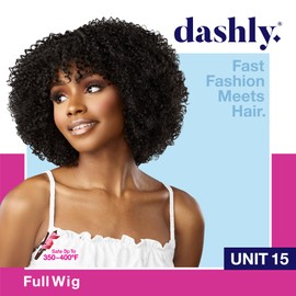 Sensationnel Dashly wig - Dashly wig 15 synthetic easy wear non lace cap heat safe wig - Dashly Wig Unit 15 (HL280/44)