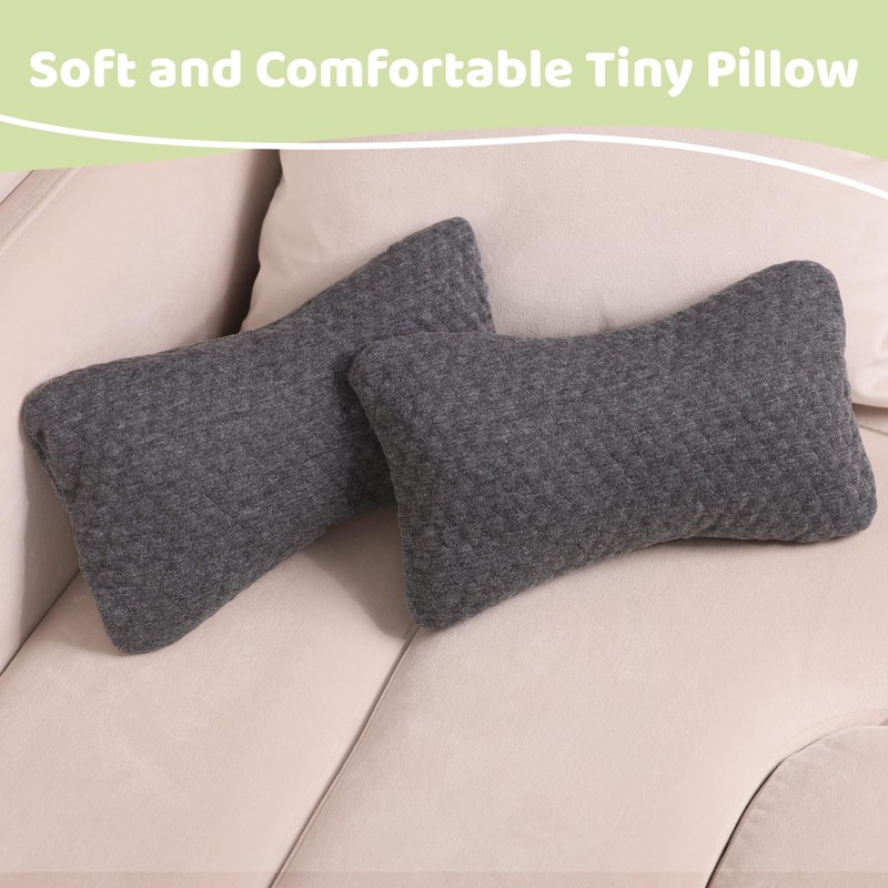 vocheer Small Pillows for Sleeping, 11"x 7" Mini Travel Pillow,