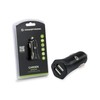 Conceptronic Carden 2-Port 12W USB Car Charger - Black