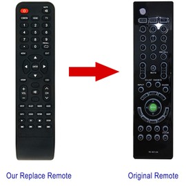 RC-801-0A Replace TV Remote Control Compatible with Insignia LCD LED TV NS-19E450WA NS-22E455C11 NS-22E450A11 NS-19E450A11 NS-19E450WA11 NS19E450WA NS22E455C11 NS22E450A11 NS19E450A11 NS19E450WA11