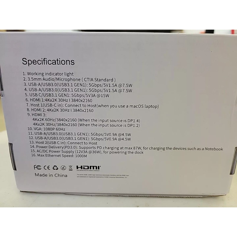 4URPC Docking Station With 4 Display -Ports FACTORY NEW