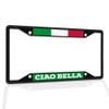 Fastasticdeals Metal Insert License Plate Frame Ciao Bella with Italian