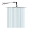IML Regadera Cuadrada 20 Cm Acero Inox Y Tubo 40cm