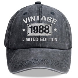 Vintage 1925-2005 Limited Edition Hats for Men Women, Personalized 20th-100th Birthday Gifts for Dad Mom Retirement