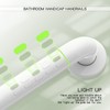 Straight Stainless Steel Shower Grab Bar with Plastic-Plated Finish, Anti-Slip