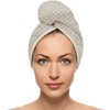 FAB-ON UK Hair Dry Towel 100% Cotton Popcorn Turban Style