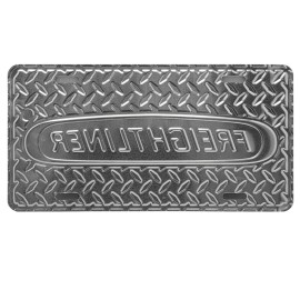 Neutron Motorsports FREIGHTLINER LOGO BLACK DIAMOND EMBOSSED PLATE LICENSE PLATE TRUCK SEMI TAG 3D