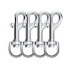 4 Pcs Heavy Duty Swivel Snap Hook, Zinc Alloy, 2.76