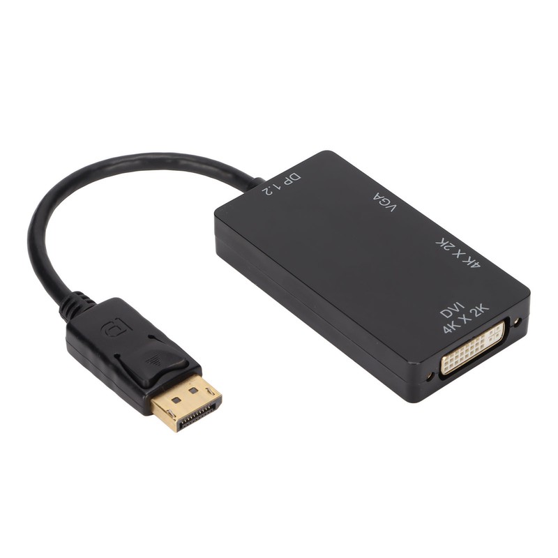 DisplayPort to VGA Video Adapter 3 in 1 Portable DP