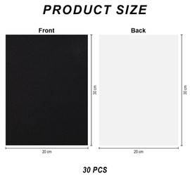Duoleimi Craft Paper Glitter Black 30 Sheets, A4 Black Metallic Paper with Pearl Effect, 250 g/m², Perfect for Scrapbooking and DIY Projects.