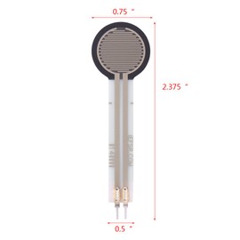 0.5 Inch Dia FSR402 Resistive Thin Film Pressure Sensor Force Sensing Resistor 0-10kg for Arduino