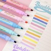 6pcs Highlighters, Aesthetic Pastel Highlighter with 12 Colors, No Bleed,