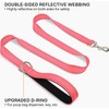 Joytale Double-Sided Reflective Dog Leash, 6 FT/5 FT/4 FT, Padded