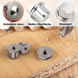 Wooden Dowel Centring Tips 24 Pieces, Dowel Marker Dowel Tips, Dowel Hole Marker Dowel Aid Wooden Dowel Set 6/8/10/12 mm Dowel Set for Woodwork Drilling Tools