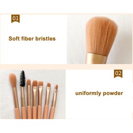 Lucky Interests Orange 11Pcs Makeup Brushes Set, Professional Makeup Brush Kit, Premium Synthetic Kabuki Foundation Blending Powder Blush Concealers Eyeshadow Eyeliner Make Up Brushes Set with Bag