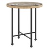 SKM Dining Table Ø19.7 Tempered Glass and Steel (5.45 KG/11.99