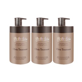B The Salon Clinic Treatment 1L x 3 + Keratin Hair Pack 150ml / 비더살롱 크리닉 트리트먼트 1L X 3개 + 케라틴 헤어팩 150ml