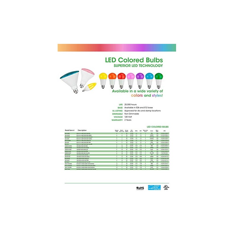 TCP 40W Equivalent, LED Blue Light Bulbs, Non-Dimmable