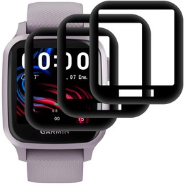 Beukei Panzer Schutz Glas für Garmin Venu Sq/SQ Music, 3 Stück Glasschutz[Anti-Kratzen][Fingerabdruck kompatibel][9H Härte] Panzerfolie