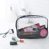 Waterproof Travel Bag with Zipper, Clear (Pack of 3), transparent,
