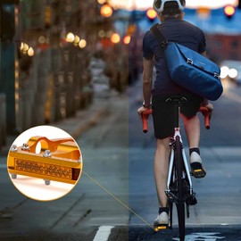 CXWXC Bicycle Pedals with Reflectors 9/16 Inch CNC Aluminium MTB Pedals Lightweight Non-Slip for Mountain Bike, City Bike, Road Bike