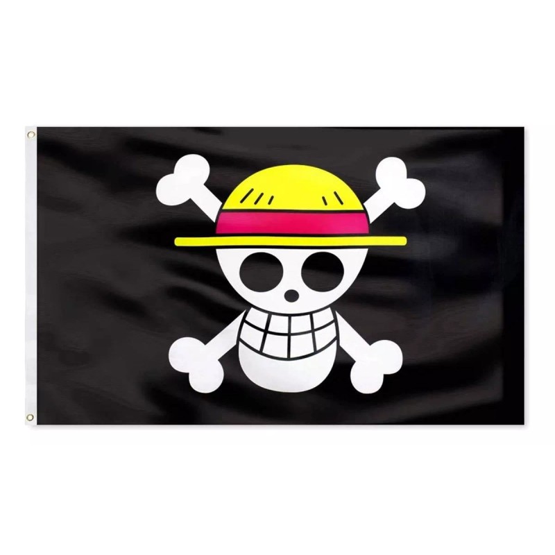 Bandera One Piece 1.5m X 90cm Luffy Piratas Roger Jolly