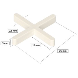 KOTARBAU® Tile Spacers 2.5 mm for Laying Tiles Set of 1000