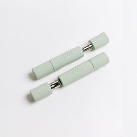 Stakt Adjustable Hand Weights, Compact Dumbbell Set with 2 4 6 Pound Weight Options, Portable Workout Equipment for Strength Training at Home or On the Go - Seafoam