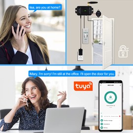 QTTYELOK WiFi Tuya Door Access Control Kit Home Security System Wireless Gate Door Opener Remote Control Unlocking with NC Fail Safe Electric Strike Lock