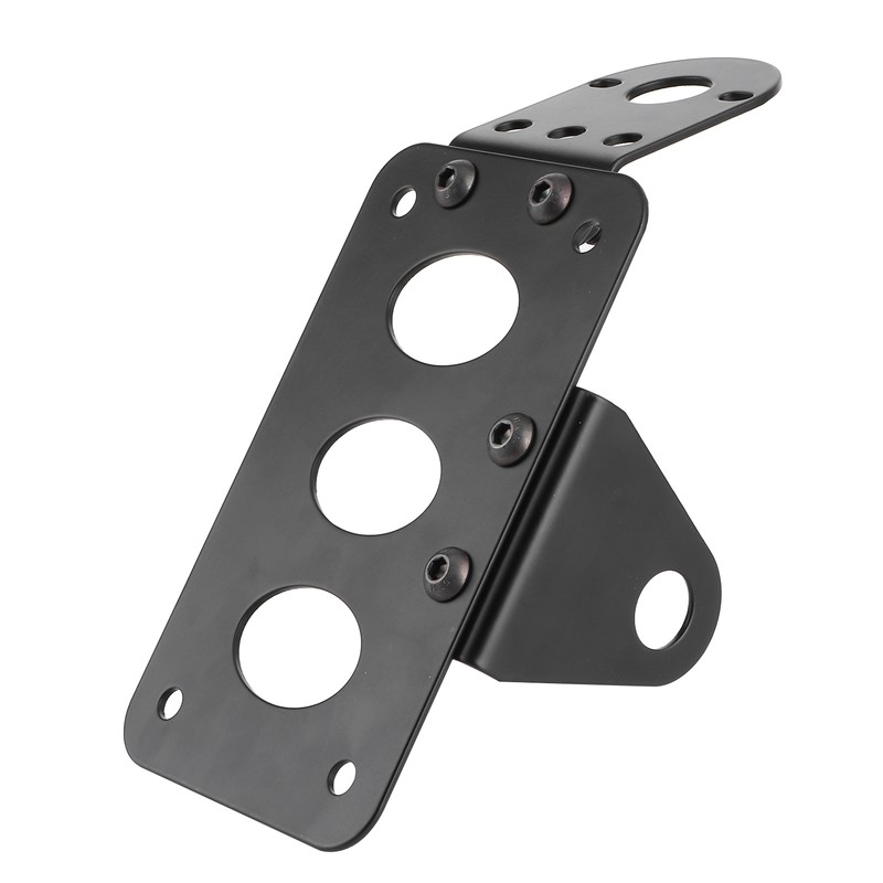 Motorcycle License Mount Plate Holder Bracket Side Mounted Tail Light