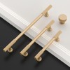 Asidrama 10 Pack 3.75 Inch(96mm) Champagne Copper Cabinet pulls Kitchen
