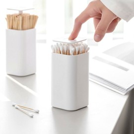 Pop-up toothpick cotton swab storage case cotton swab container toothpick opening / 팝업 이쑤시개 면봉 보관함 케이스 면봉통 이쑤시개통