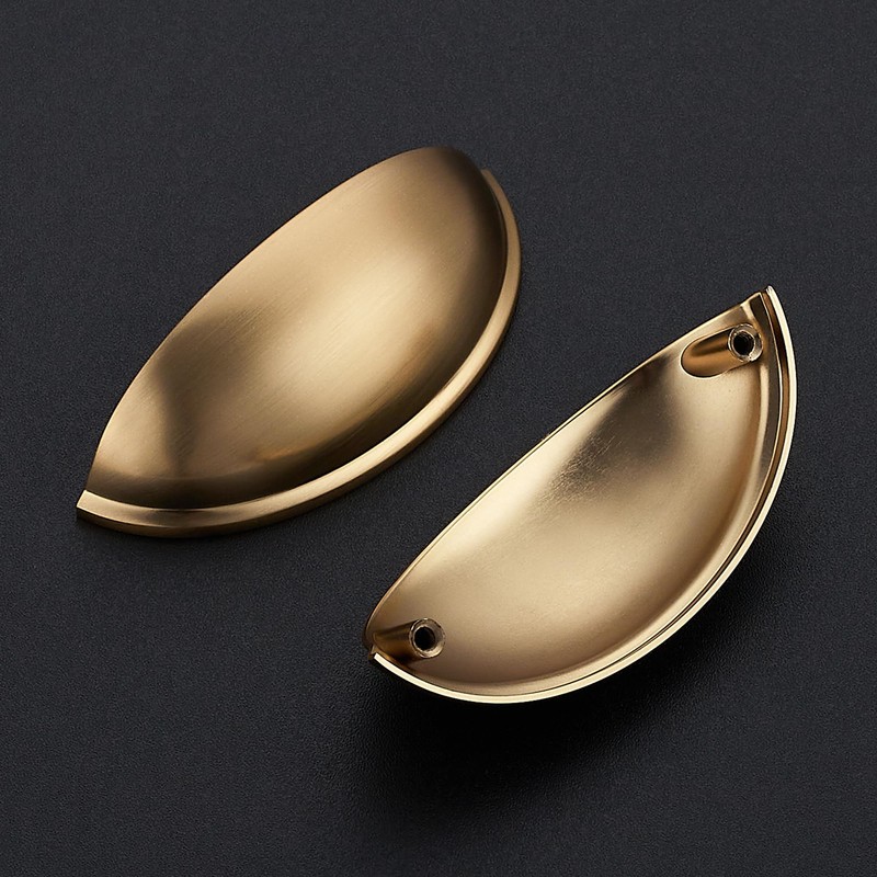 Ravinte 6 Pack 3" Drawer Pulls Champagne Bronze Cabinet Cup