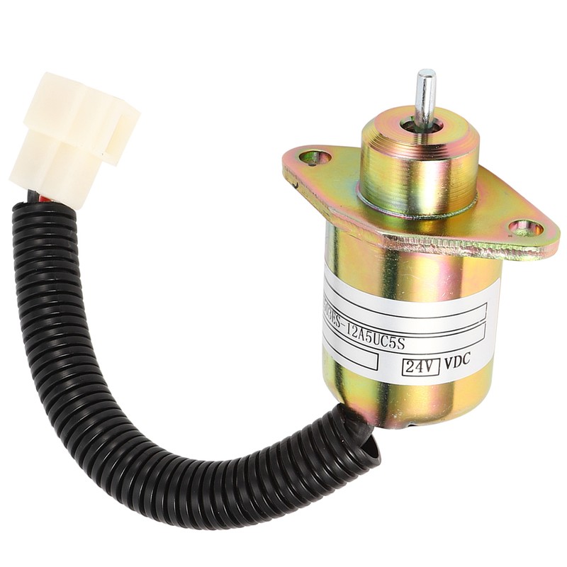 Engine Shut off Solenoid Valve 1503ES‑12A5UC5S Steel Shell DC 24V
