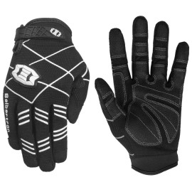 Seibertron F.O.D.G.G 2.0 Adult Ultimate Flying Disc Golf Gloves - Non-Slip Design Consistent Grip Improve Throws CatchesPacking: Customized, Material: Synthetic Leather, Type: Black, Size: L