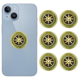 6 Pieces Cell Phone Blocker Protection Neutralizers Stickers for Smart Phones, Tablets Laptops, Computer, WiFi, Priner, TV, Electronic Devices Golden