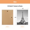 upsimples 18x24 Picture Frame White 3 Pack, Scratch-Proof Poster Frames