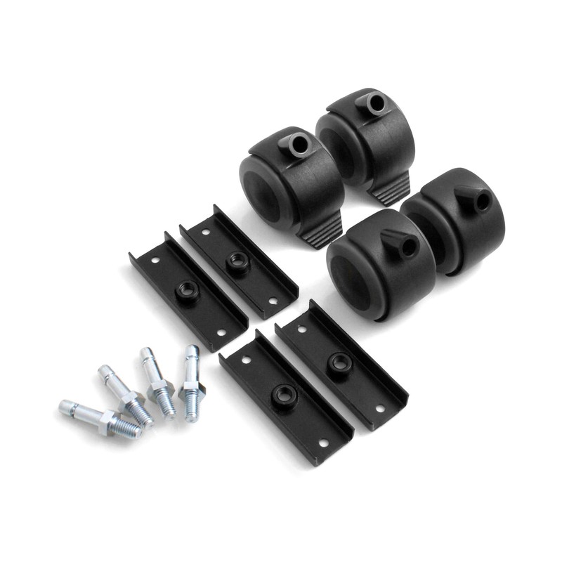 Design61 Universal Furniture Castors with U-Mount 19 mm Rubber Castors