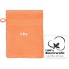 10 Piece Set Wash Mitts Premium, Colour: orange, Size: 16