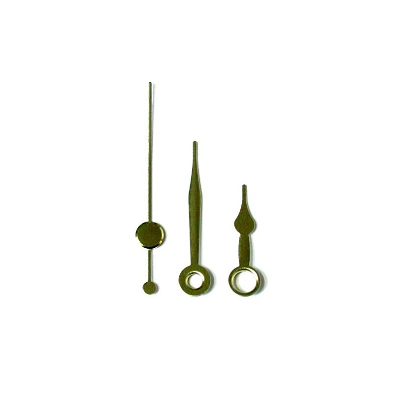 Replacement Gold Quartz Clock Hands for Hand Holes 3.6mm and