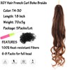 XGY Hair French Curly Braiding Hair 18 Inch 5 Packs