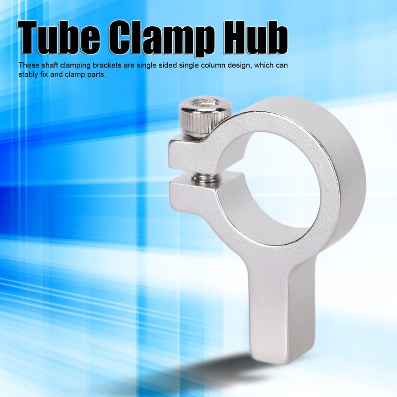 3Pcs Tube Clamp Hub Aluminum Shaft Clamping M4 Thread Mounting