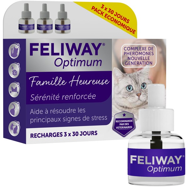 FELIWAY Optimum Anti-Stress for Cats - Calming Pheromone Complex for