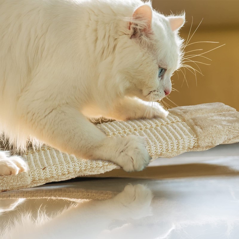 Taiyin 3 Pack Cat Scratcher Corner Pad, Wall-Mounted Sisal Cat