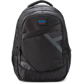 InUSA APACHE 15.6 Inch Executive Laptop Backpack Travel Bag with Padded, Black